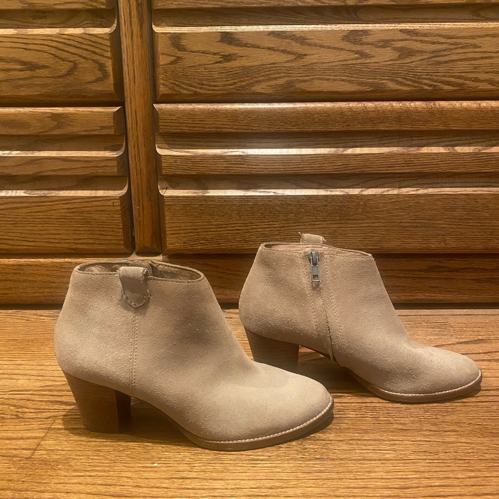 Women's Madewell Suede Ankle Boots - Tan